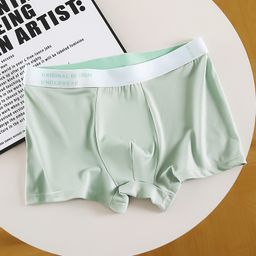 thumbnail for Cuecas boxer masculinas novas no atacado, dropshipping, para meninos, algodão puro, entrepernas modernas, adolescentes, tamanho grande.