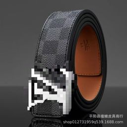 thumbnail for Men's cowhide belt business fashion letter V new versatile classic casual jeans belt manufacturer wholesale