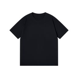 thumbnail for Japanese Style 230g Pure Cotton Short-Sleeved T-Shirt Women&#039s Right Shoulder Round Neck Top Pure Color Half-Sleeved Bottoming Shirt Clothes Men&#039s Wholesale