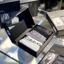 thumbnail for 跨境精梳棉男士内裤男款纯棉男款四角裤四角男生白色ick爆款潮牌