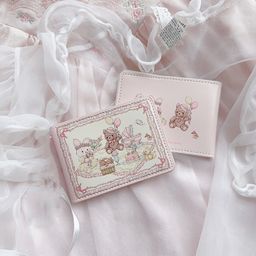 thumbnail for Girl's Dream Spring Picnic Series Rabbit and Bear Driver's License Cover Cute Design Anti-Degaussing Multi-Card Slot Card Holder Women's Model