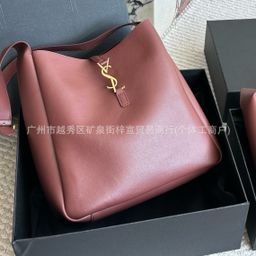 thumbnail for Cross-border new Y family high-quality cowhide hobo underarm bag fashionable high-end hand-to-shoulder leather bucket bag