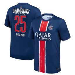 thumbnail for Children's clothing 2425 Paris home player version Saint Germain PSG Mbappe jersey set quick-drying champion version short