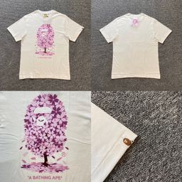thumbnail for Three-Brand Trendy Brand Bape Collaboration Short-Sleeve Tee Top, Unisex Ape Head Design, High-End Loose Short-Sleeve T-Shirt