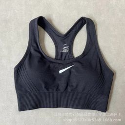 thumbnail for Foreign Trade Women&#039;s Shock-proof Running Quick-drying Push-up Sports Bra Yoga Vest Body-building Sportswear Support for Hair