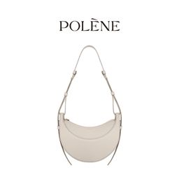 thumbnail for Cross-border POLENE Crescent Bag Women's Bag Niche Genuine Leather Saddle Bag poleno paris Fashionable Underarm Crossbody Bag