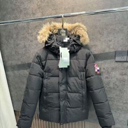 thumbnail for New High-end Correct Edition Big Goose Big Pocket Men and Women Couple Parker Cotton-padded jacket Hooded Thickened Warm Windproof Jacket
