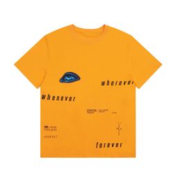 thumbnail for Travis Short Sleeve M Ji Scott Little Yellow Duck Cactus Lightning Rap Tour TS Collaboration Couple Hip Hop T-Shirt