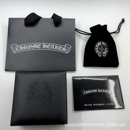 thumbnail for Dijia jungle new white packaging box Kejia packaging ancient family pattern necklace stud earrings jewelry box manufacturers wholesale