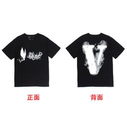 thumbnail for Vlone saludo manga curta grande V dragão chinês limitado Fujiwara Hiroshi Guanxi Wang Yibo mesmo estilo solto casal masculino