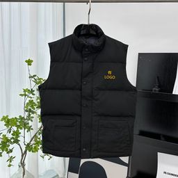 thumbnail for Cross-border goose embroidered down vests, men's and women's vests, Canadian down jackets, winter shoulders, thickened jackets, trends