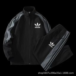 thumbnail for The same Kevin Clover Men's Autumn Casual Suit, Outdoor Sports Trendy Cardigan Sweatshirt, Cargo Pants