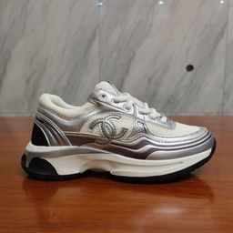 thumbnail for Cross-border foreign trade trendy brand high-version small fragrance wind gold and silver horn king sneakers couple casual dad shoes for men and women