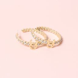 thumbnail for Small fragrance wind big earring circle earrings new 925 silver needle Korea temperament net red high-end same ring earrings