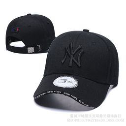 thumbnail for Foreign Trade Ny Peaked Cap for Men and Women Large Label Hard Top Mlb Letter Embroider Versatile Sports Korean Baseball Hat Trendy Brand