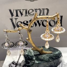 thumbnail for 高品质25新款西太后联名款NANA滴胶立体土星珍珠项链 耳环 手链