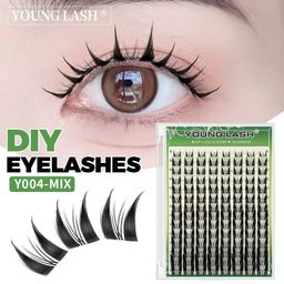 thumbnail for Wholesale European and American thick curly cat elf segmented trilogy mixed pack large capacity single cluster eyelash extensions