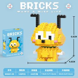thumbnail for 兼容乐高微颗粒卡通公仔积木盲盒益智力拼装玩具跨境摆摊批发礼品