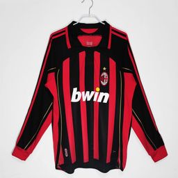 thumbnail for Retro Manga Longa Real Madrid Arsenal Inglaterra Seleção Portuguesa AC Milan Football Classic Camisa Retro