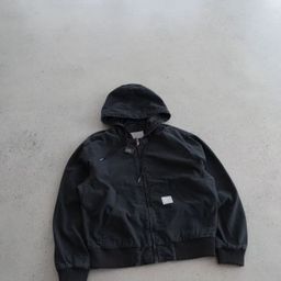 thumbnail for In stock: Heavyweight vintage J130 American hooded pre-loved washed distressed canvas cotton jacket jacket for men and women