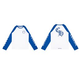 thumbnail for Cross-Border High Version Chrome Hearts 25Ss Crow Dark Flower Sanskrit Printed Long-Sleeved Men's and Women's Raglan Long Sleeves