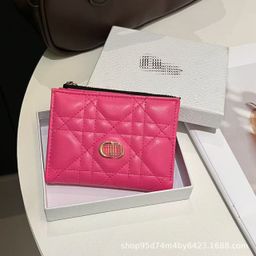 thumbnail for New European and American Trendy Brand D Wallet Women's High-End Wallet Style High-End Multi-Card Slot Card Holder Big Brand Cross-Border