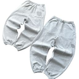 thumbnail for Cross-Border Mertra Patchwork Embroidered Sweatshirt and Sweatpants Men's American Retro Loose High Street Trendy Hip-Hop Set