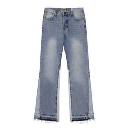 thumbnail for Gallery Dept New Basic Washed Micro-La Blue Stitching Jeans All-Match Trousers for Men and Women