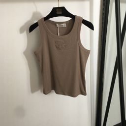 thumbnail for Nanyou high-end women's new Nanyou haute couture Ce simple and versatile comfortable crew neck soft embroidery knitted vest sleeveless