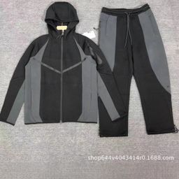 thumbnail for 2025秋季新款Tech fleece系列拼色运动连帽套装