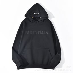 thumbnail for ESSENTIALS sudadera con capucha unisex de marca de moda de estilo americano de edición original de varias líneas MIKI informal versátil