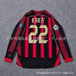 thumbnail for Wholesale Retro Real Madrid Jersey suit No.7 Ronaldo Barca Messi AC22 Kaka Santos Red Devils football uniform