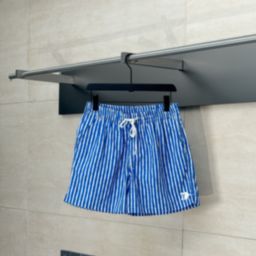 thumbnail for Qualidade de teto 25SS na moda novo padrão da família V listras superpostas shorts de praia para homens e mulheres shorts de secagem rápida