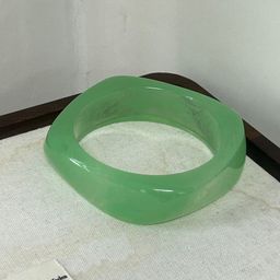 thumbnail for New wide version irregular resin bracelet female niche design blended wide version Japanese and Korean retro minimalist fashion bracelet