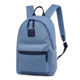 thumbnail for Fashion Checkerboard Printed Letter Backpack Car Stitch Bag Travel Bag Trendy Brand Checker Men's and Women's Sports Backpack
