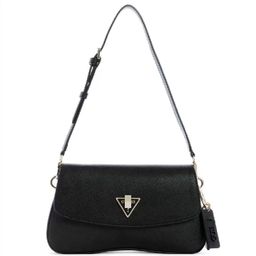 thumbnail for Bolsa de Ombro Vintage com Estampa Curva em Cor Sólida, Moda Europeia e Americana, Bolsa Retro para Mulheres