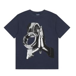 thumbnail for Travis Short Sleeve M Ji Scott Little Yellow Duck Cactus Lightning Rap Tour TS Collaboration Couple Hip Hop T-Shirt
