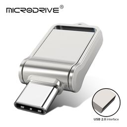 thumbnail for U disk type-C computer mobile phone dual-use USB 64g high-speed mini 128g creative waterproof car USB disk 256g