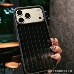 thumbnail for New Aluminum Alloy Apple/Red Suitcase-Style Full-Cover Phone Case Suitable for iPhone 16/15/14/13 Metal Models