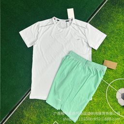 thumbnail for Wholesale shorts men's breathable woven sports cropped pants sports student track and field training running fitness quick-drying suit men