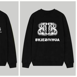 thumbnail for Cross-Border Paris High-End Version B Brand 25S Autumn and Winter New Heavyweight Cotton Crewneck Sweatshirt Casual Versatile Unisex Style