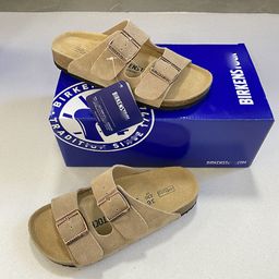 thumbnail for McProm Buckle Flat Cork Slippers Beach Bocken Half Slippers Men&#039;s and Women&#039;s Couples Sandals Summer Buckle Bucken