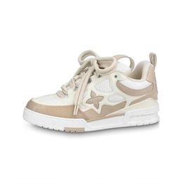 thumbnail for Low-top lace-up shoes, chubby white sneakers, bread shoes, dad shoes, unisex couple shoes, thick-soled sneakers, blue