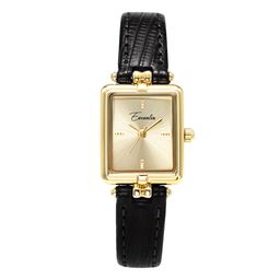 thumbnail for 2023 New Ewenlin Genuine Elegant Women&#039s Women&#039s Vintage Niche Light Luxury Women&#039s Small Square Watch for Girlfriend