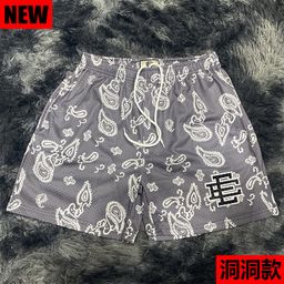 thumbnail for Summer American-Style Ee Camouflage Paisley Casual Mesh Shorts Breathable Quick-Dry Sports Fitness Beach Shorts for Men and Women