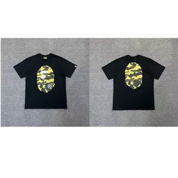 thumbnail for 2026 Bape Ape Head Plaid Collaboration Short Sleeve T-Shirt for Men, Summer Trendy Brand Loose Fit Pure Cotton Half Sleeve Fashion Print