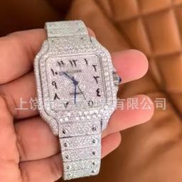 thumbnail for New men's and women's full diamond full diamond British watches multi-style cross-border hot selling alloy watches men's quartz watches