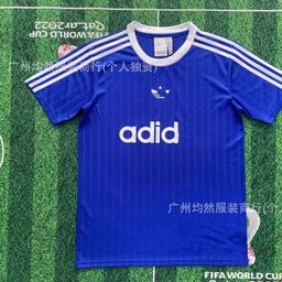 thumbnail for 经典三叶草系列黑白红黄蓝绿粉短袖足球服特别版跨境批发
