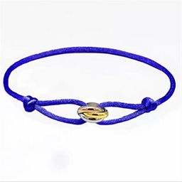 thumbnail for Stainless Steel Three-color Classic Sansheng III Ring Hand Rope Fashion Simple Advanced Sense Classic Cross-border Explosions Tide
