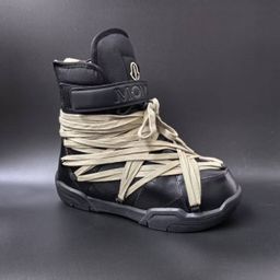 thumbnail for European and American Autumn and Winter Strappy Snow Boots, Genuine Leather, Warm and Cold-Proof, Thick-Soled, Height-Increasing, Casual Outdoor Men's Short Boots